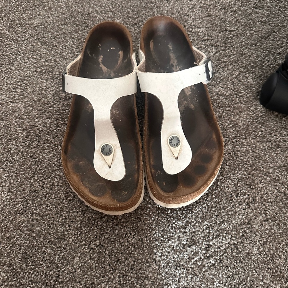 Birkenstock White Sandals